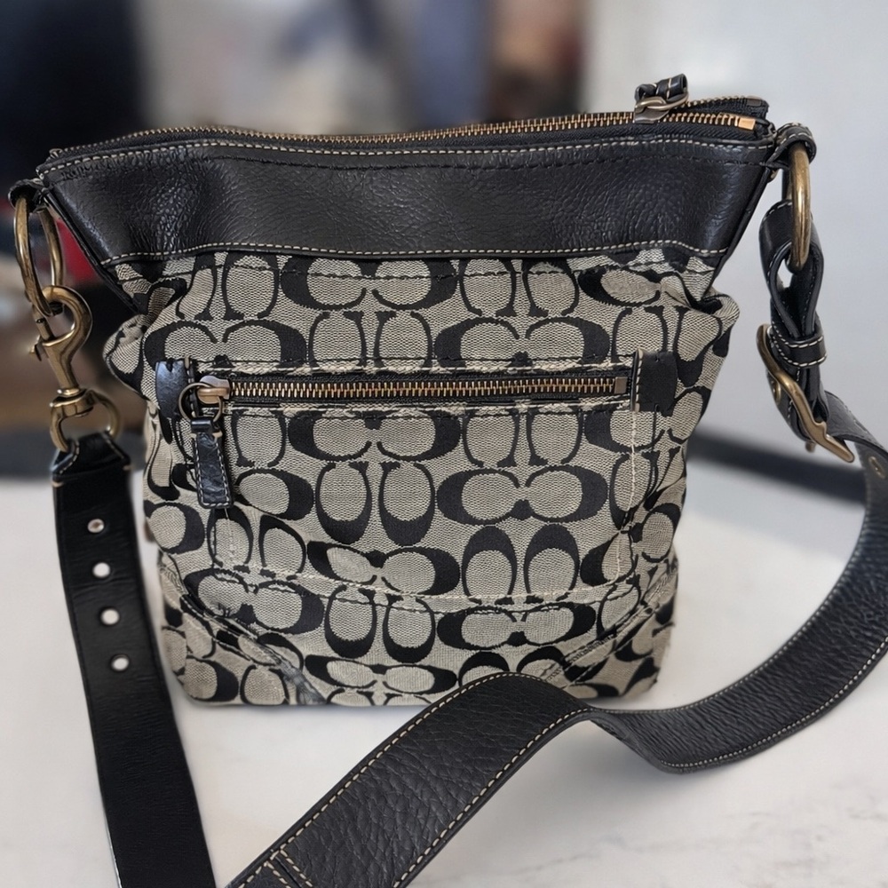 Coach Black Signature Shoulder or crossbody MAKE ME AN OFFER